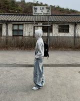 Stay Lettering Cropped Hoodie