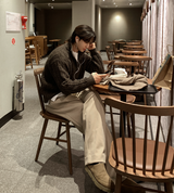 エバーソフトウールサイドバンディングワイドスラックス