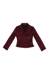 アンティークローズスリムライダージャケット #スエード レッド