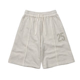 Weekend warrior typography printing washing short pants (Oatmeal)