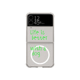 [Life is better with a dog] Jelly-Hard Case