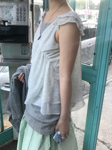 apple mint flare skirt