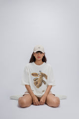FAITH FADE CHILDHOOD MEMORIES - Bunny Oversized Tee (White)