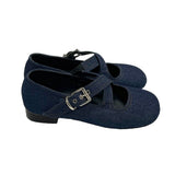 Cross strap shoes