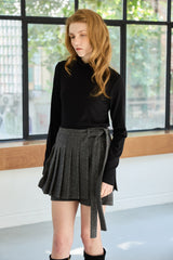 CLASSIC WOOL TURTLENECK TOP / BLACK