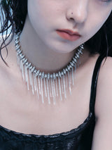 フリンジチョーカーネックレス - "ラディエント" コレクションズ