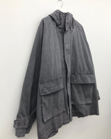 Shearling Overfit Cotton Field Jacket (2 Colors)