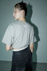 ツーウェイTシャツ_メランジグレー