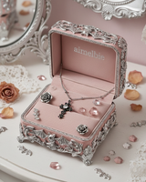 [NMIXX Haewon Necklace] ノクターンゴシッククロスカラーボーンネックレス (ステンレス)