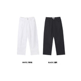 LMN ペイコットンセミワイドパンツ (2 colors)