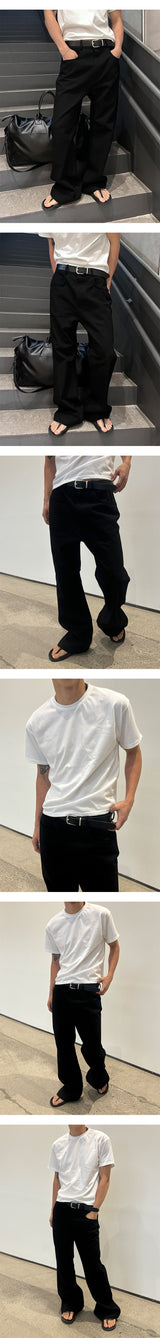 [S/S] ワイドロングブーツカットパンツ(2color)