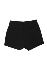[Sepia] Basic cotton shorts (Black/White)