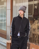 Pison Diagonal Track Fingerhole Zip-up