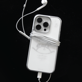 Pony Dot - silver glass case