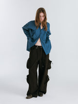 POCKET CARGO PANTS / BLACK