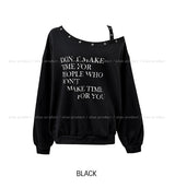 Vint Eyelet Strap Sweatshirt