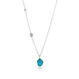 Turquoise 925 Silver Necklace N014-02H