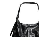 Double Strap Leather Shoulder Bag