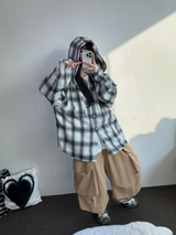 BIG BIG POCKET OVER BERMUDA 🤎🤍❤🖤5COLOR