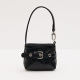 [SET] Buckle Hobo Shoulder Cross Bag _ Brown
