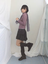 vintage knit lace skirt