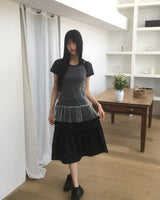 ミレスリットティアードミディスカート