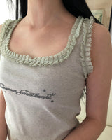 Taimi Cubic Lace Sleeveless Top
