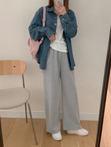 NT Rib Wide Banding Pants (4color)
