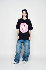 25SS ワイドデニムファティグカーゴパンツ ブルー