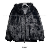 Kuro Two Way Fur Hooded Zip-up