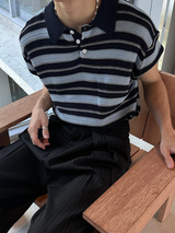 [S/S] Inconnect stripe kara half knit(3color)