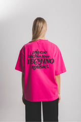 サイコ B*tches パフプリントTシャツ