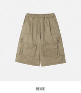 Onz Stitch Multi-Pocket Bermuda Pants