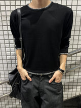 ミエルステッチクロップニット