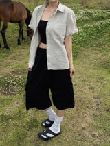 [Feature] Como Slack Cargo Bermuda Pants (3c)