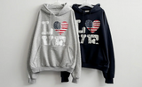 LOVE American flag hood [Fleece]