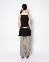 PLEATS MINI ONE-PIECE (BLACK)