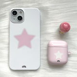 [made] bebe star pink phone case (hard)