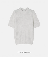 [Unisex] Summer boucle half knit(4color)