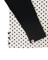 patched raglen t-shirts / white