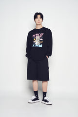 25SS サミットオパンチュウサギ長袖Tシャツ ブラック