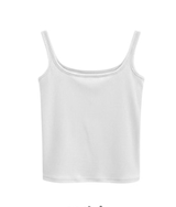 [1+1BOGO] Layered Double Strap Tank Top with Built-in Cups