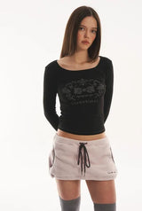 Cookie fleece skirt - pink