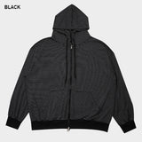 Overfit Zip-up Hood T-shirt