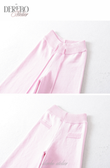 Cozy Knitwear Zip-up Training Set-up (TOP)
