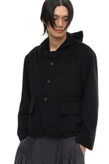Relaxed Epaulet Wool Jacket
