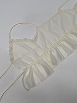 Frilled See-through Layered Bustier