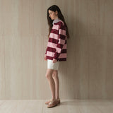 Striped Rugby Shirt_Pink