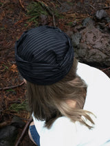 Rodi Pinstripe Shirred Cap (1c)