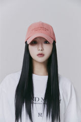 Signature Lettering Logo ball cap - Coral